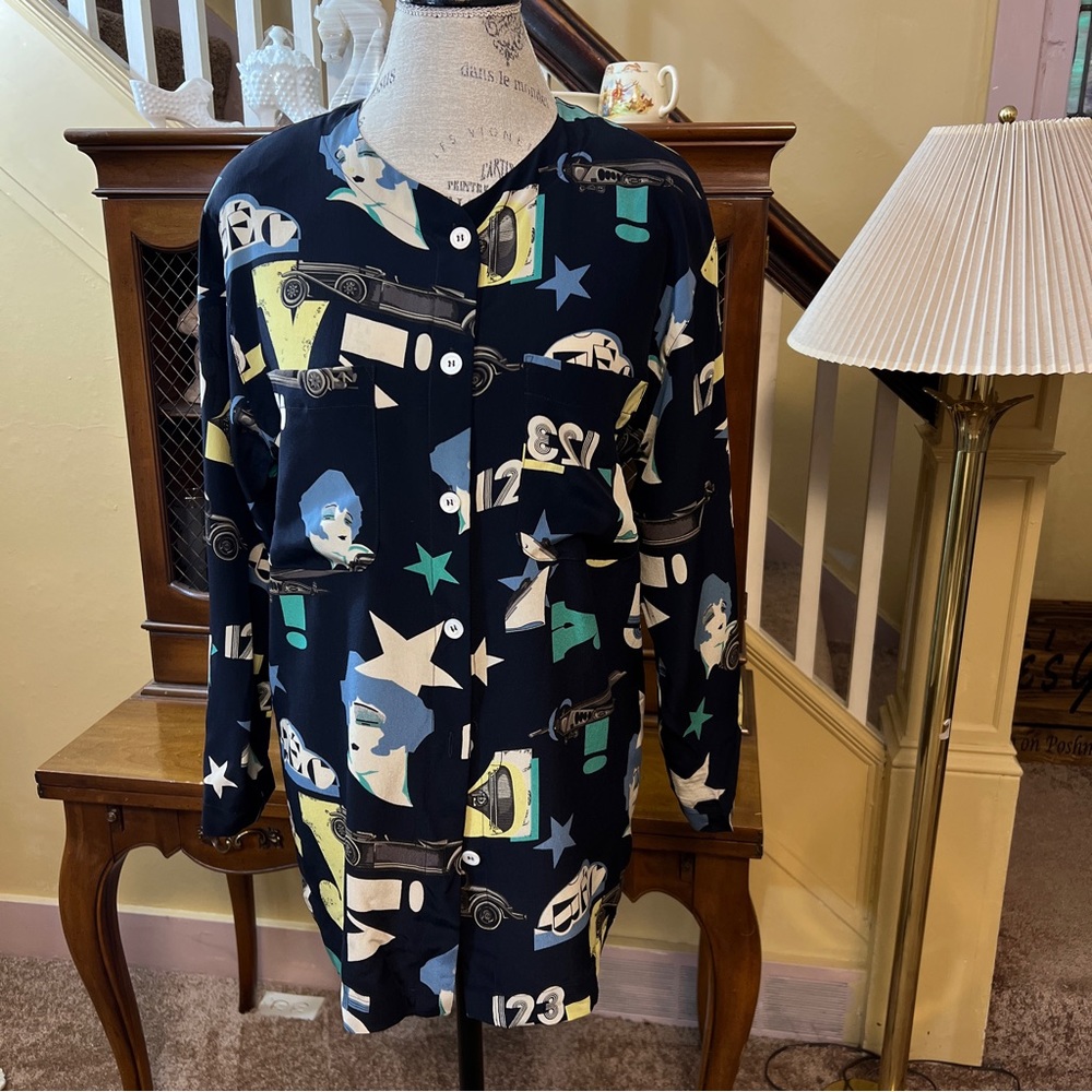 ❤️Laurel by Escada 100% Silk Blouse in Excellent w.  Size 36/US 6.